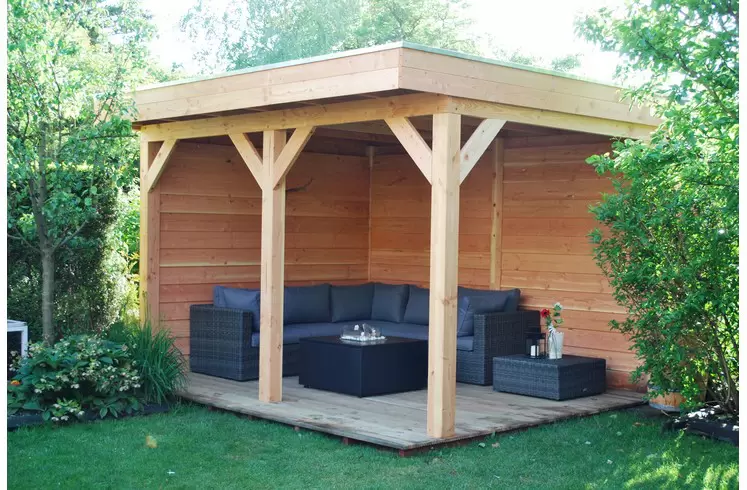 Diensten Douglas Overkapping Met Plat Dak 400x300 1