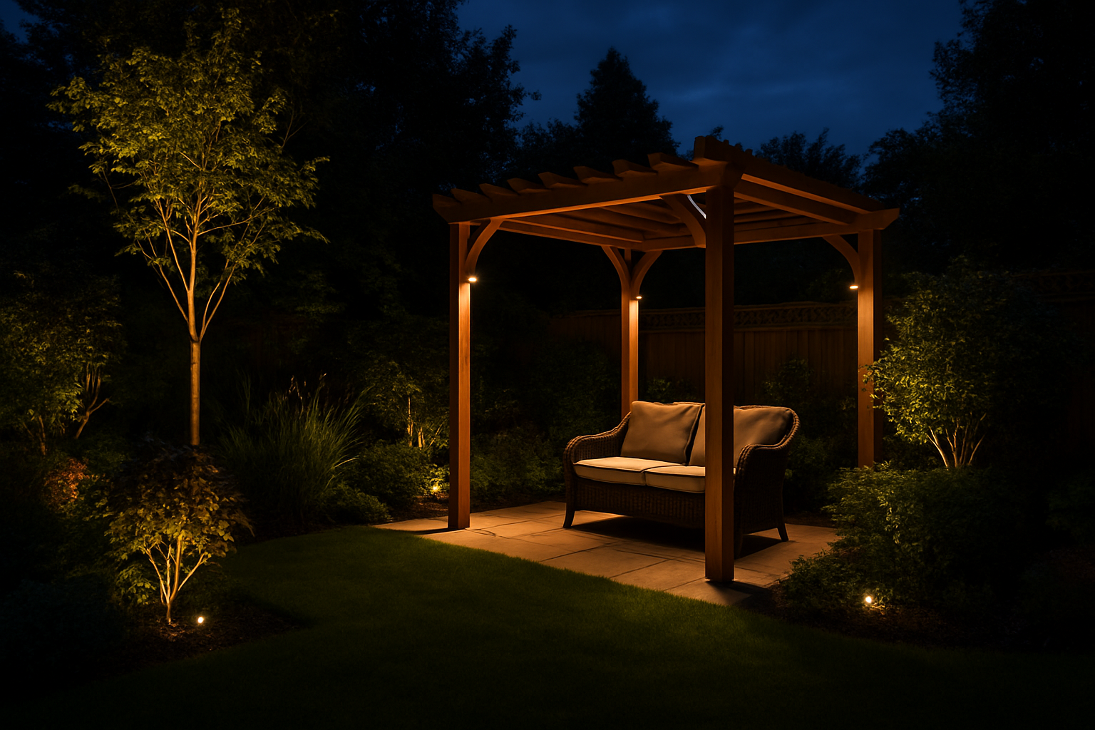 sfeervolle tuinverlichting voor sfeer en veiligheid